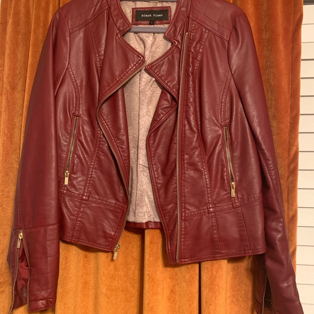 Black Rivet Leather Jacket
